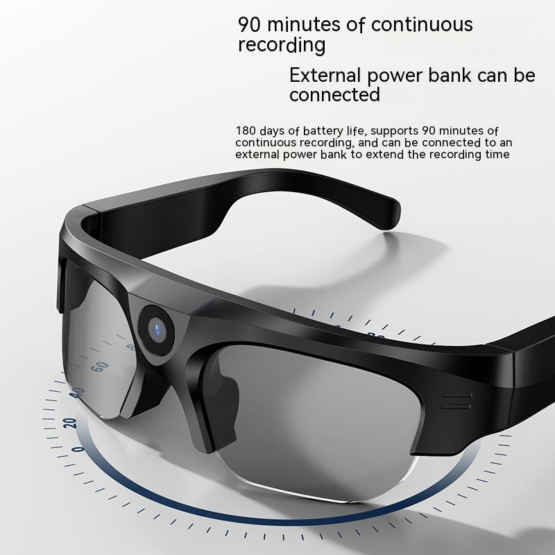 HD Video Recording Smart Glasses with Bluetooth | Hands-Free Calling & Wireless Music Playback for Outdoor & Sports