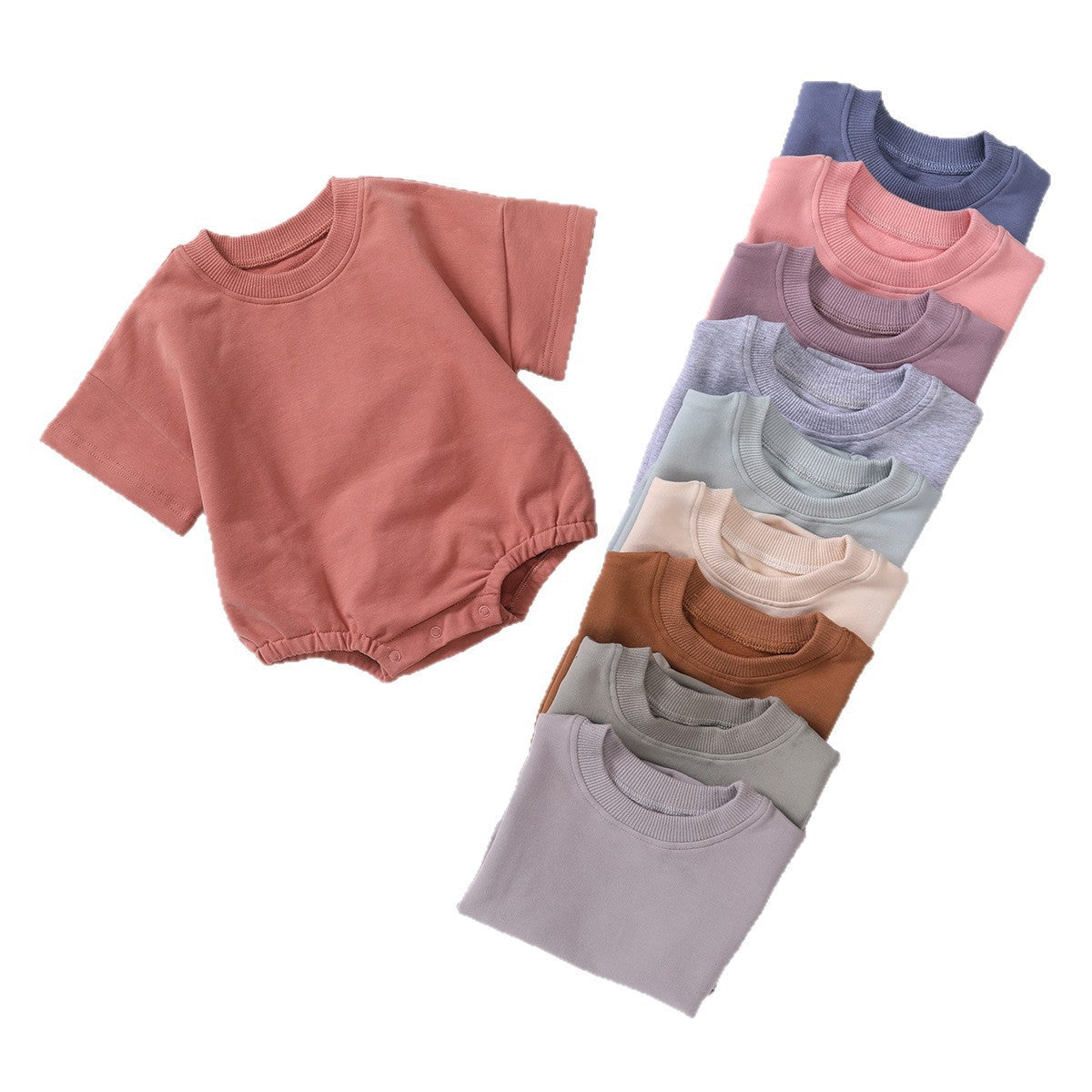 Short-sleeve Organic Cotton Romper