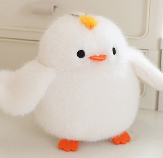 Cartoon Parrot Plush Toy Pendant For Girls Bags And Keychains