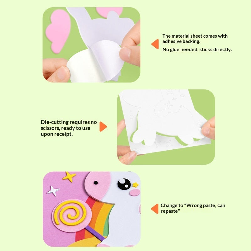 Childrens DIY 3D EVA Sticker Art Craft Toy
