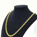 18K Solid Gold 4mm Rope Chain