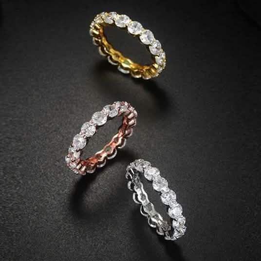 4MM Round Luxury Eternity Band
