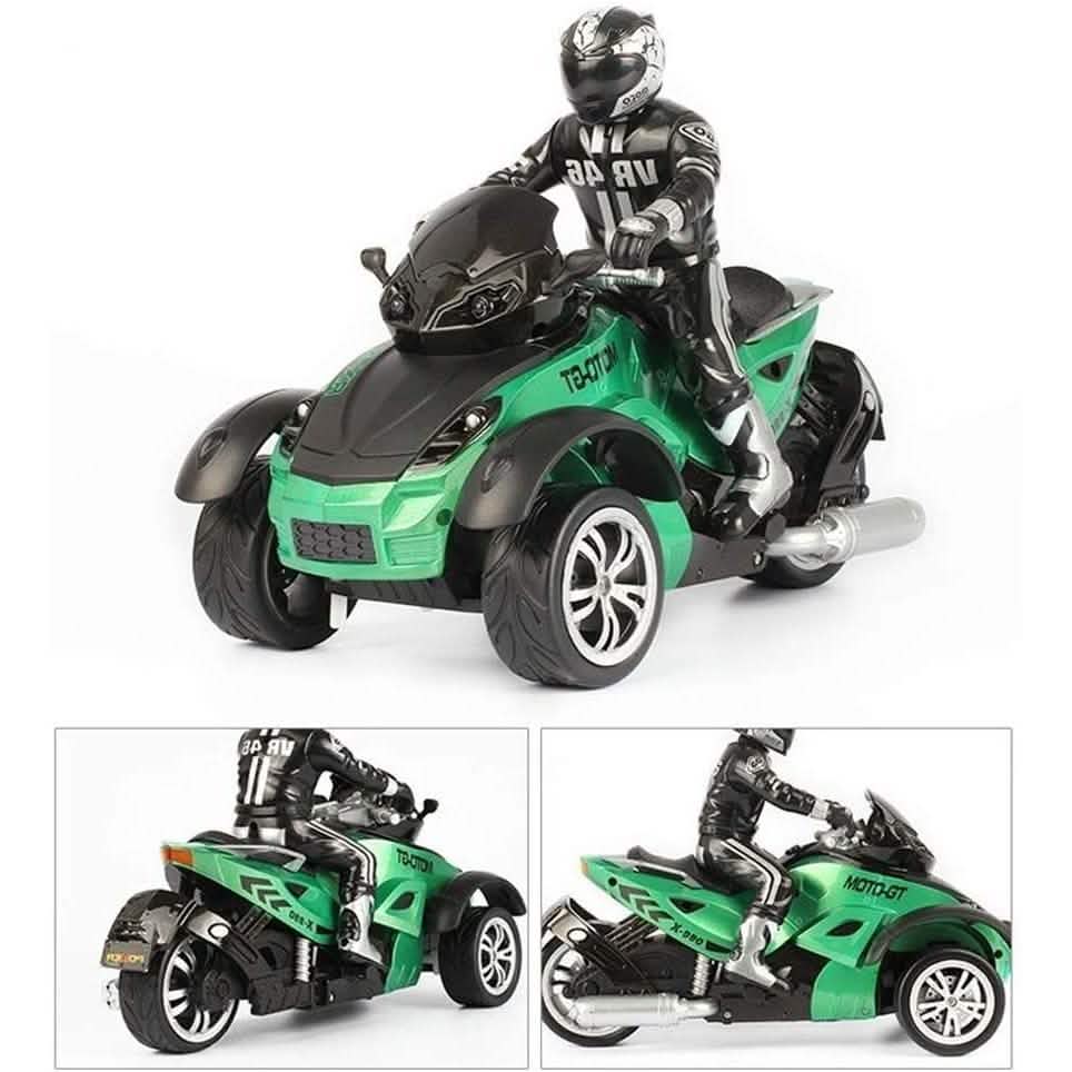 4WD Off-Road 3-Wheel Drifting Stunt RC Motorcycle