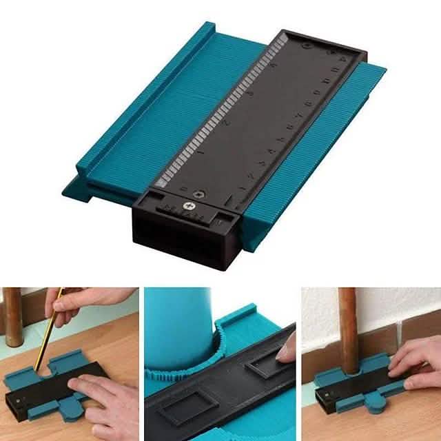5" Contour Profile Gauge Tiling Laminate Tiles Edge Shaping Wood Measure Ruler