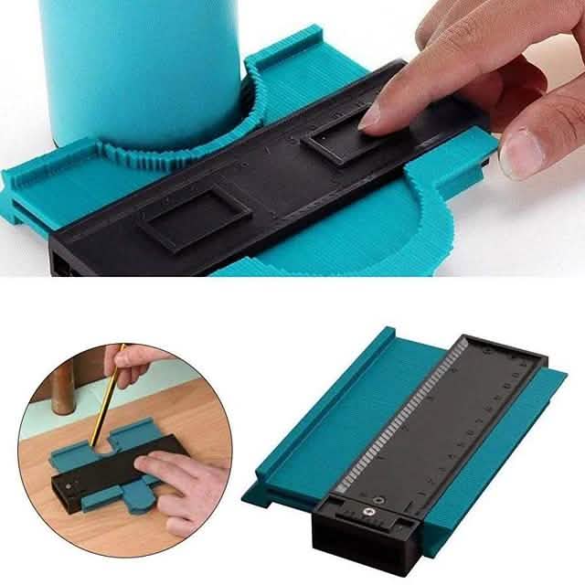 5" Contour Profile Gauge Tiling Laminate Tiles Edge Shaping Wood Measure Ruler