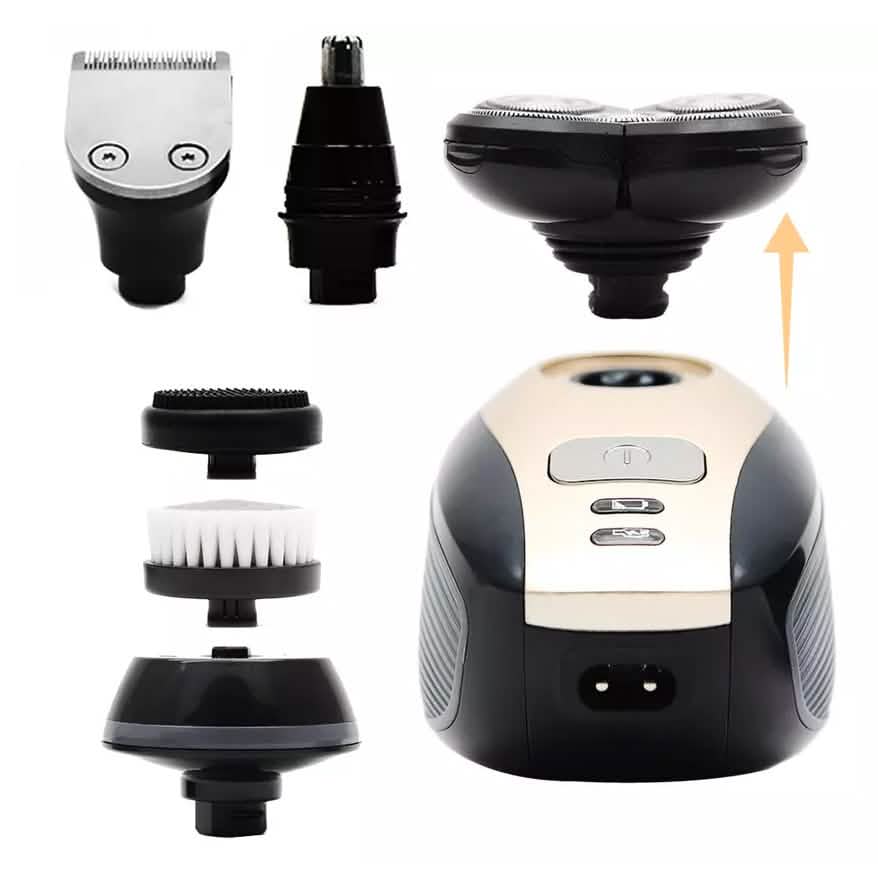 5-in-1 4D Rotary Electric Shaver Beard Trimmer