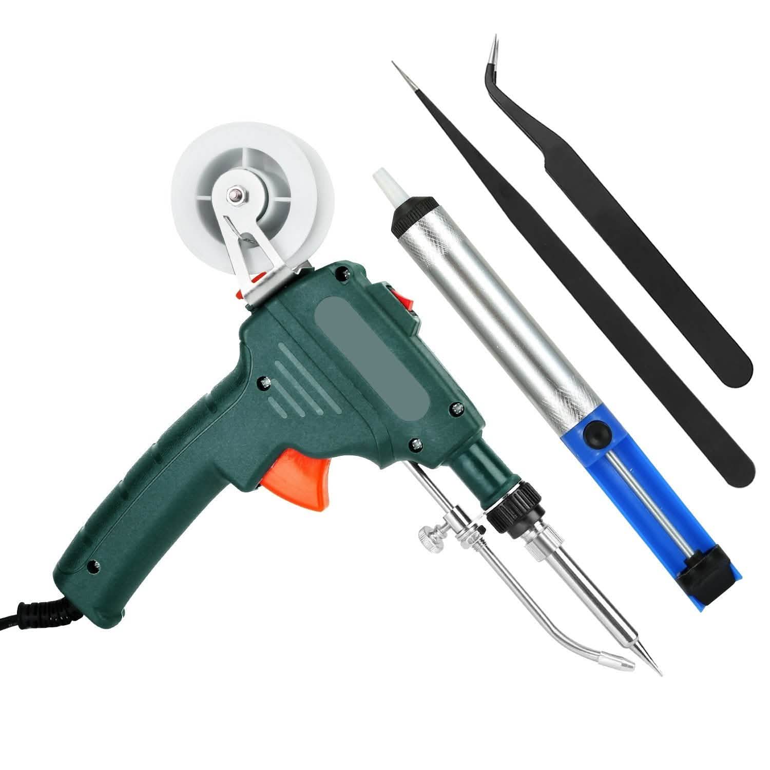 5-in-1 Automatic Hand-Held Soldering Iron Gun Kit