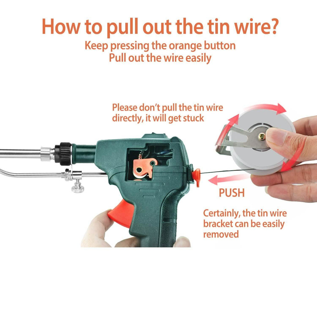 5-in-1 Automatic Hand-Held Soldering Iron Gun Kit