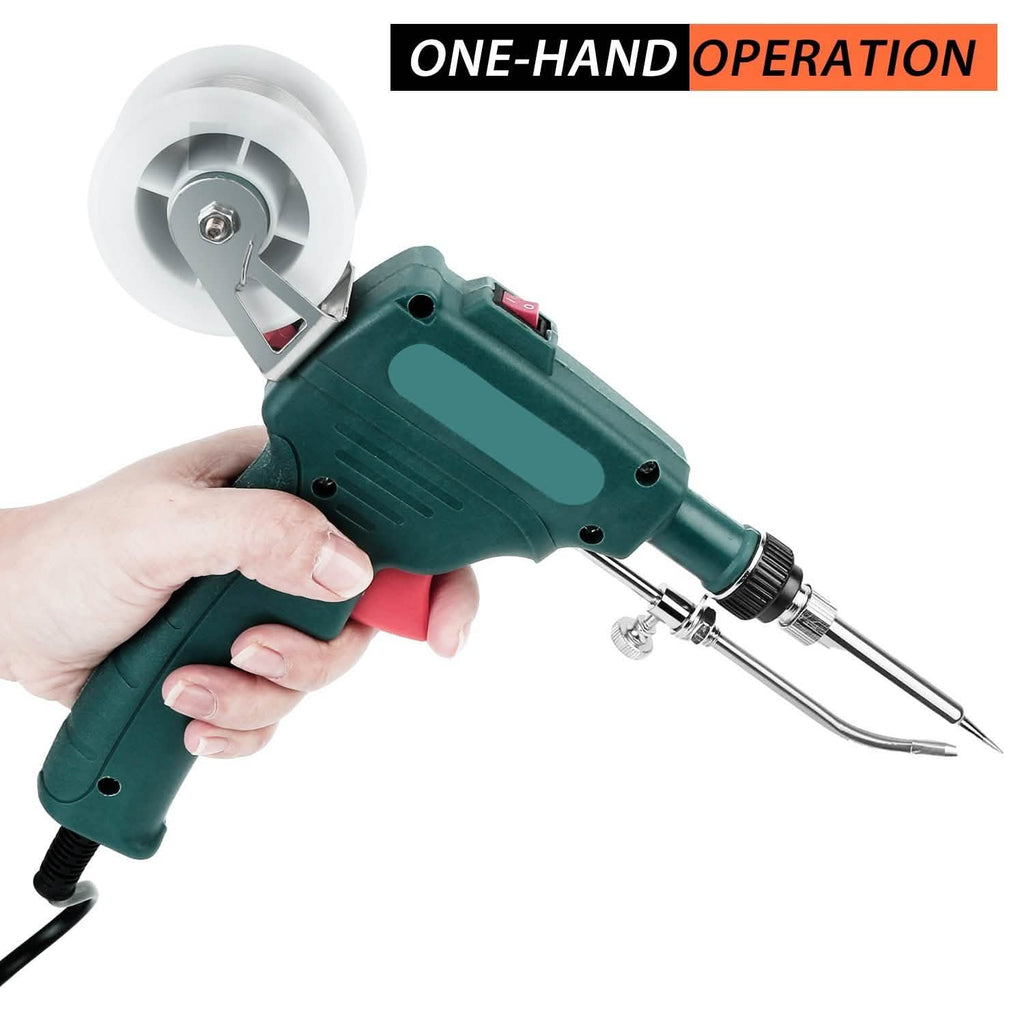 5-in-1 Automatic Hand-Held Soldering Iron Gun Kit