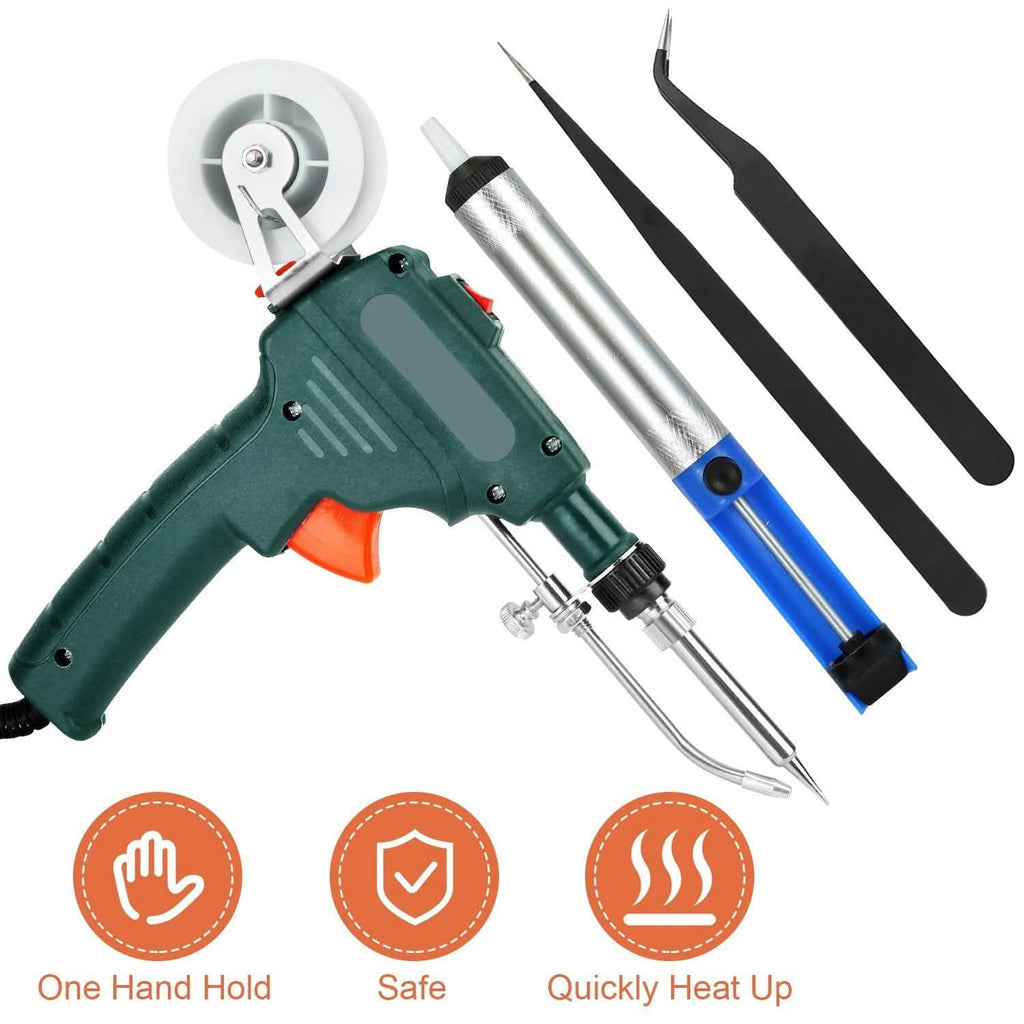 5-in-1 Automatic Hand-Held Soldering Iron Gun Kit