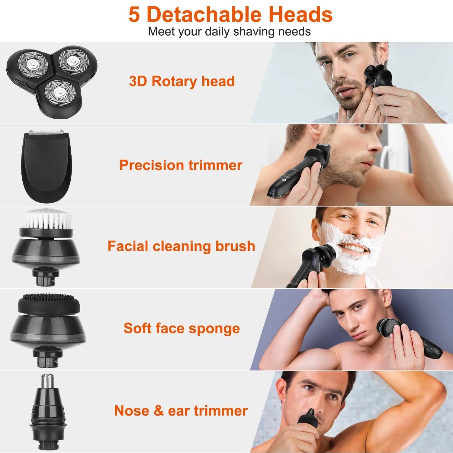 5-in-1 Electric Razor Shaver