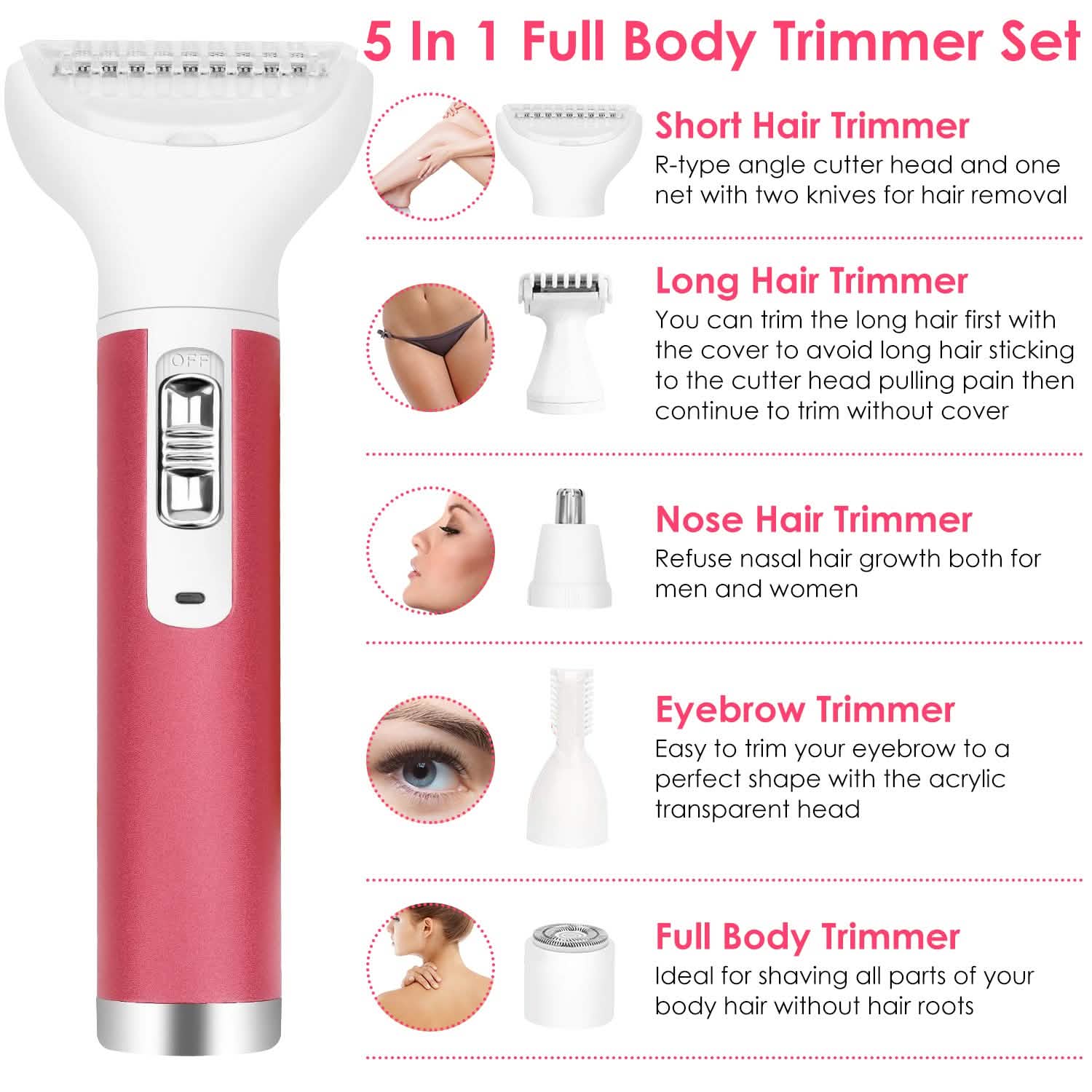 5-in-1 Lady Electric Razor