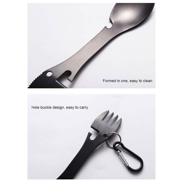 5-in-1 Multifunctional Stainless Steel Fork Knife Spoon Bottle Opener