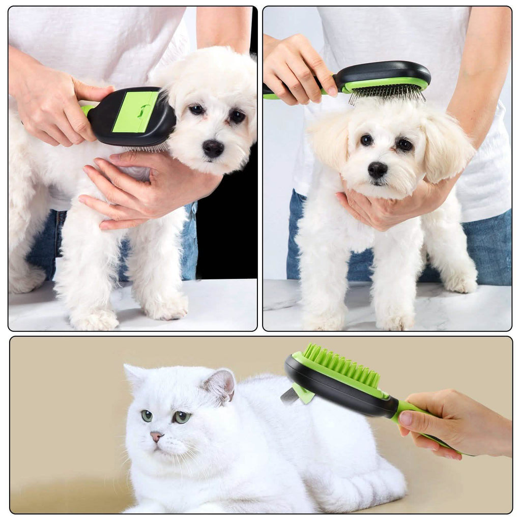 5-in-1 Pet Brush Set Pet Grooming Shedding Massage Combs