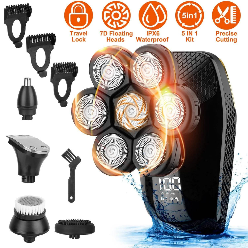 5-in-1 Rechargeable Cordless Trimmer Shaver Kit