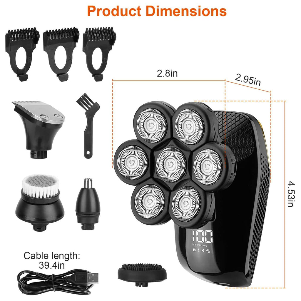5-in-1 Rechargeable Cordless Trimmer Shaver Kit