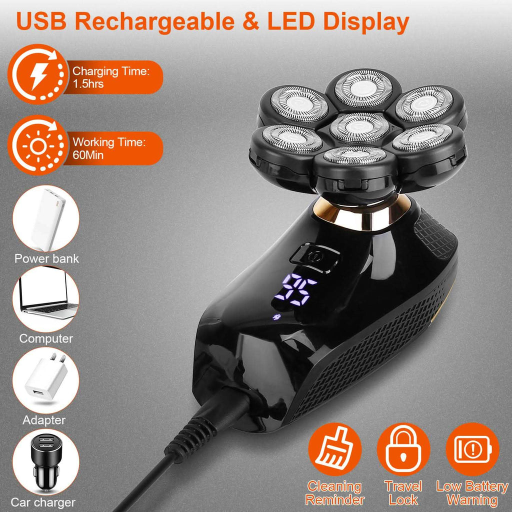 5-in-1 Rechargeable Cordless Trimmer Shaver Kit