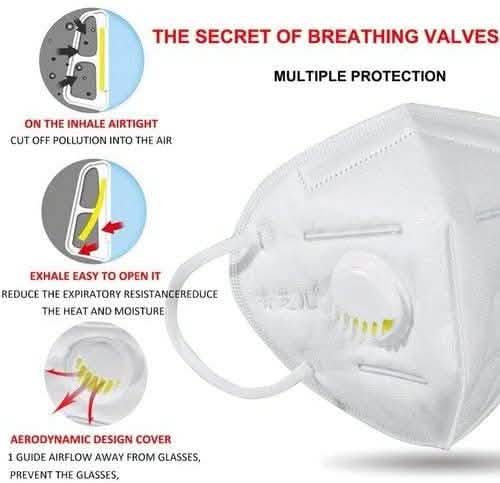 5 Layers KN95 Face Mask with Breathing Valve
