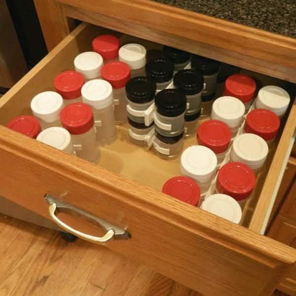 5-Pack: Cabinet Spice Wall Rack Storage