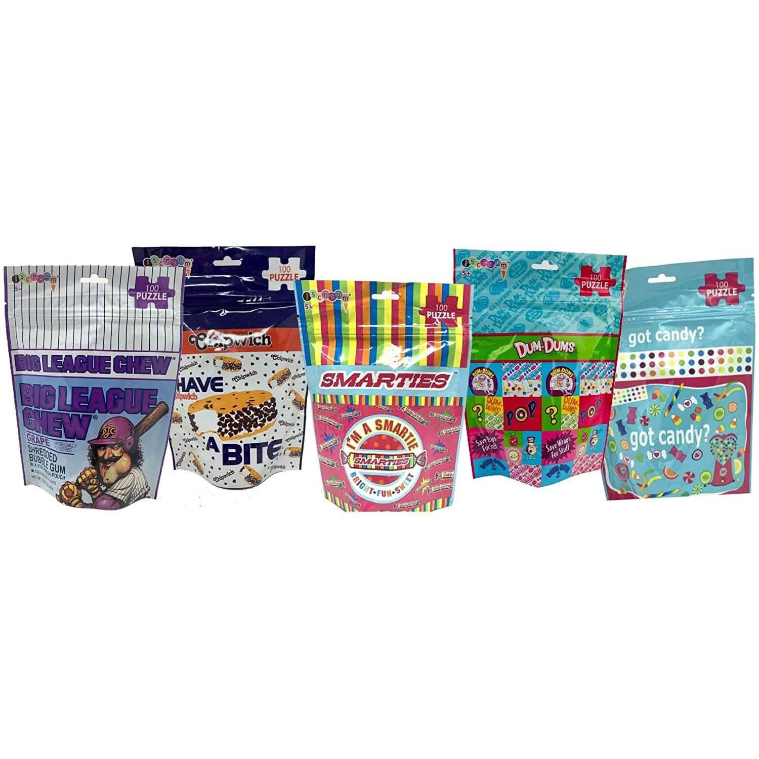 5-Pack: Candy Ice Cream Themed Jigsaw Puzzles