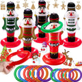 5-Pack: Christmas Nutcrackers Ring Toss Christmas Party Games Toys