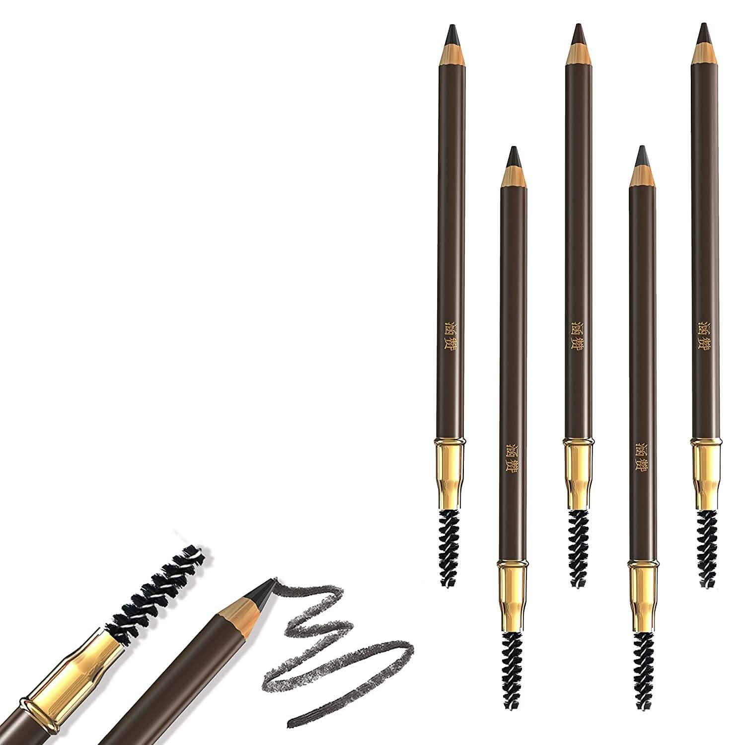 5-Pack: Eyebrow Pencil Longlasting Waterproof Durable Liner