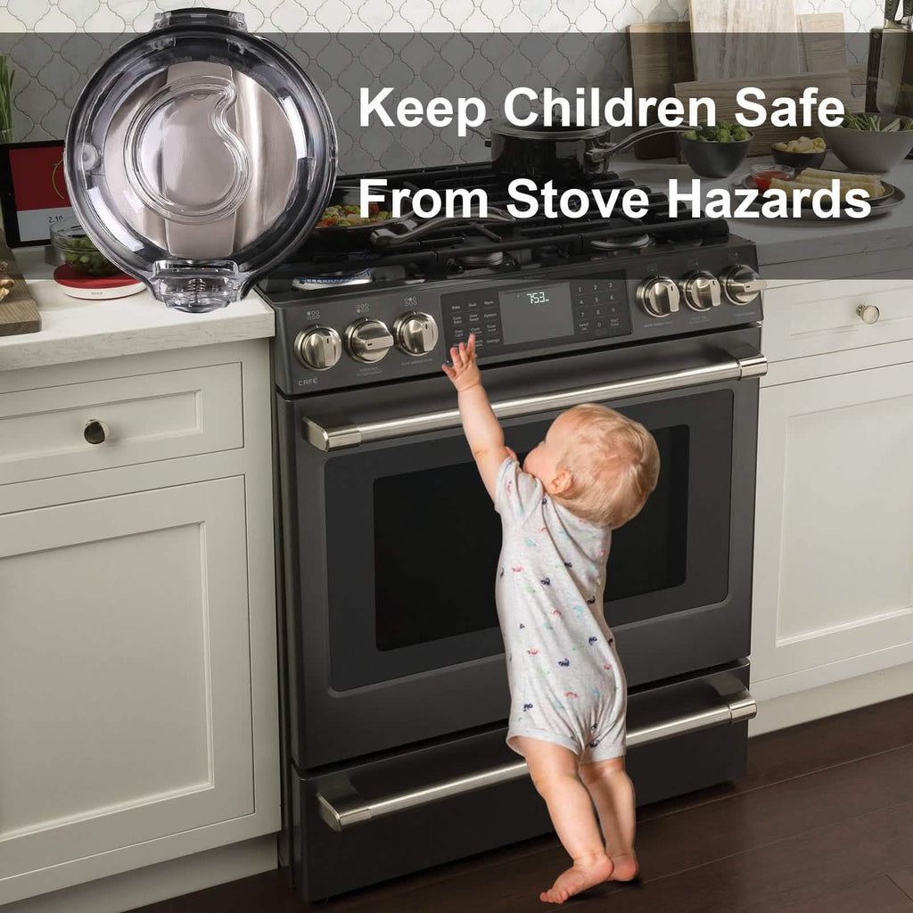 5-Pack: Kitchen Gas Electric Stove Knob Safety Covers