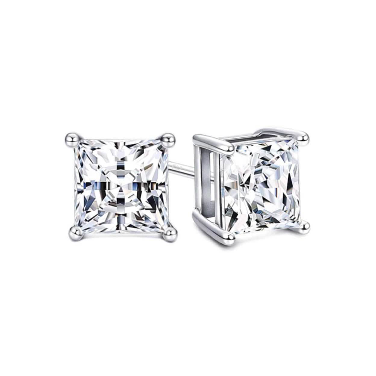 5-Pack: Swarovski Crystal Sterling Silver Stud Earrings For Women