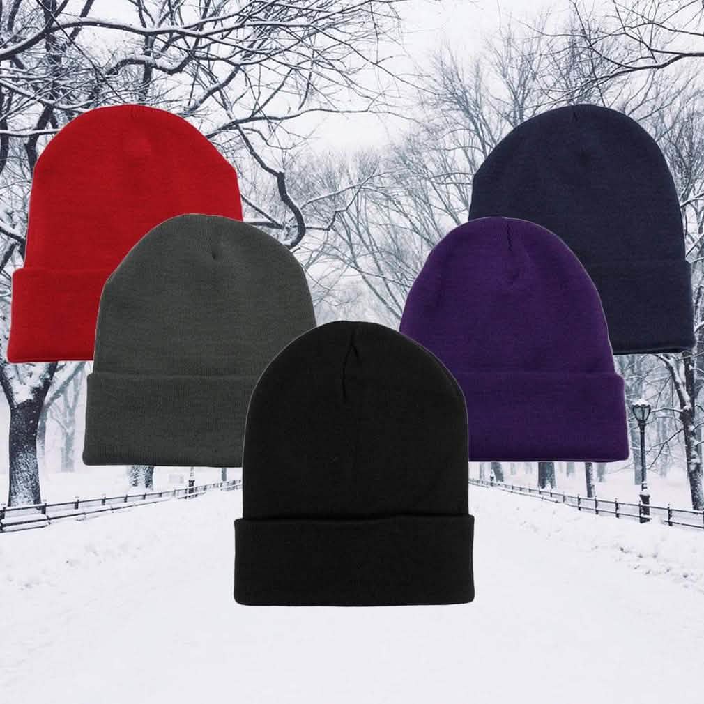 5-Pack: Thermal Windproof Winter Beanie Hat