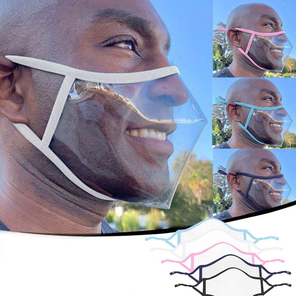 5-Pack: Transparent Face Masks