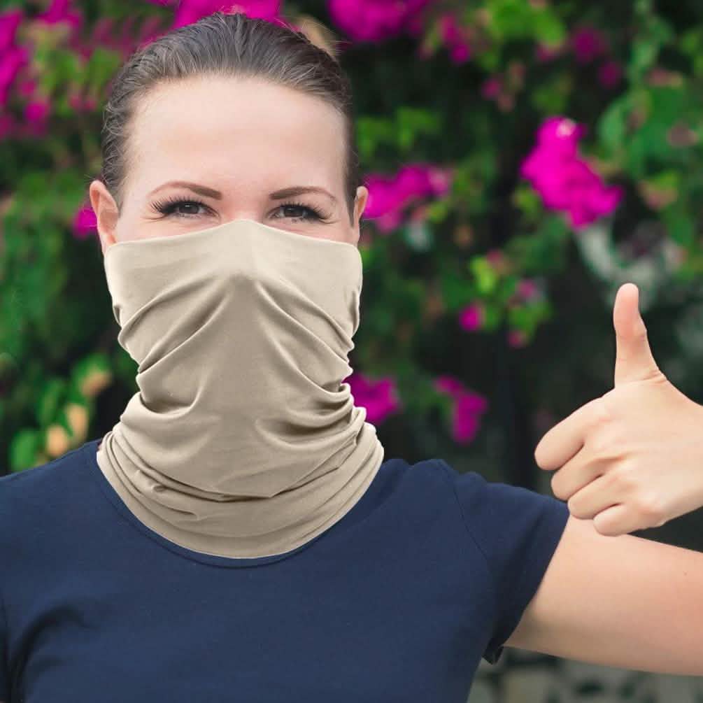 5-Pack: Washable And Reusable Face Mask Bandana and Neck Gaiter