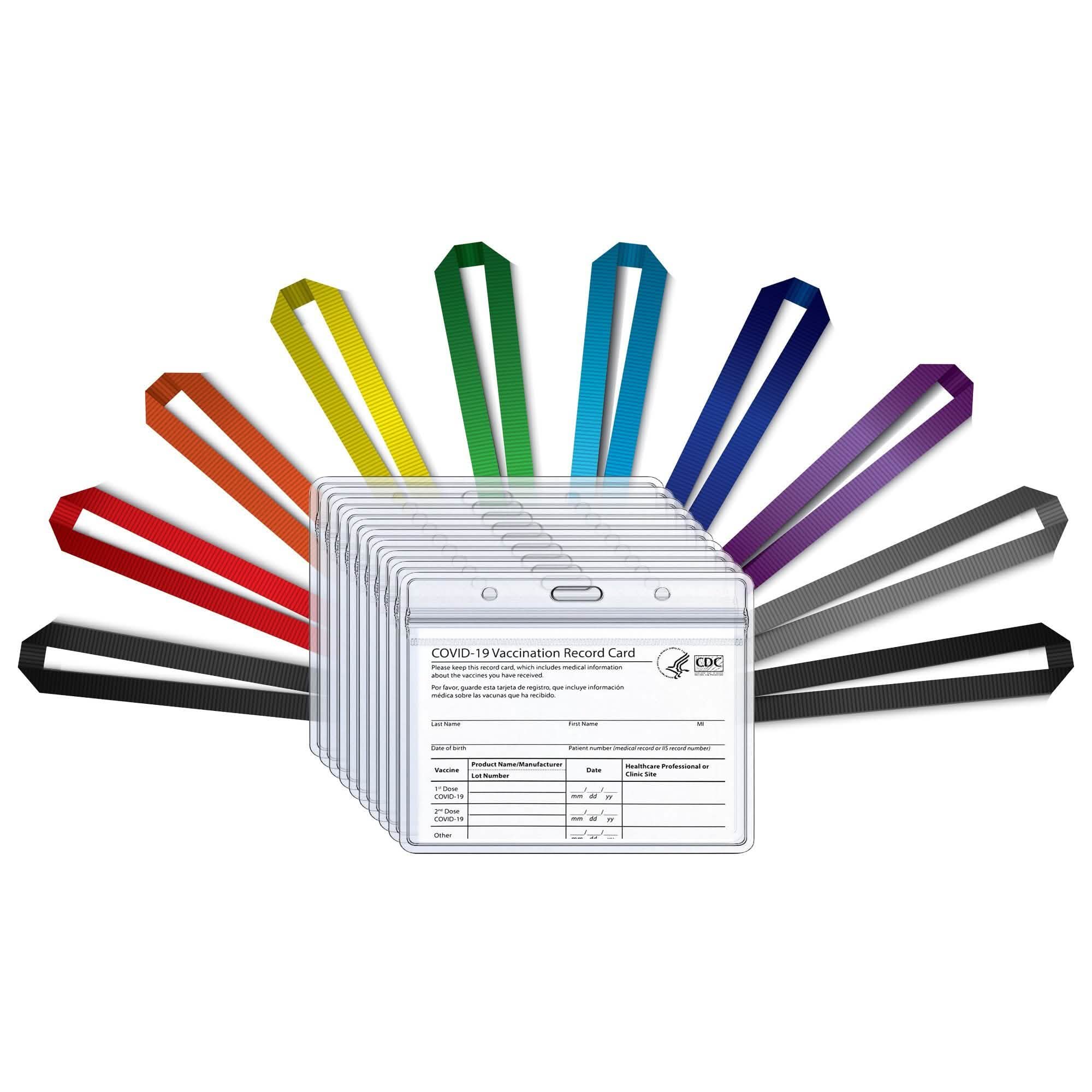 5-Pack: Waterproof Clear Sleeve CDC Vaccination Card Immunization Record Holder