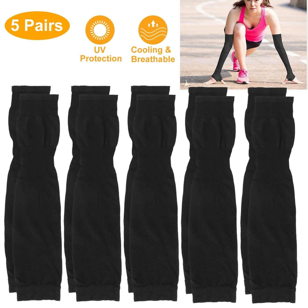 5-Pairs: Cooling Arm Sleeve Anti-UV Sun Protection