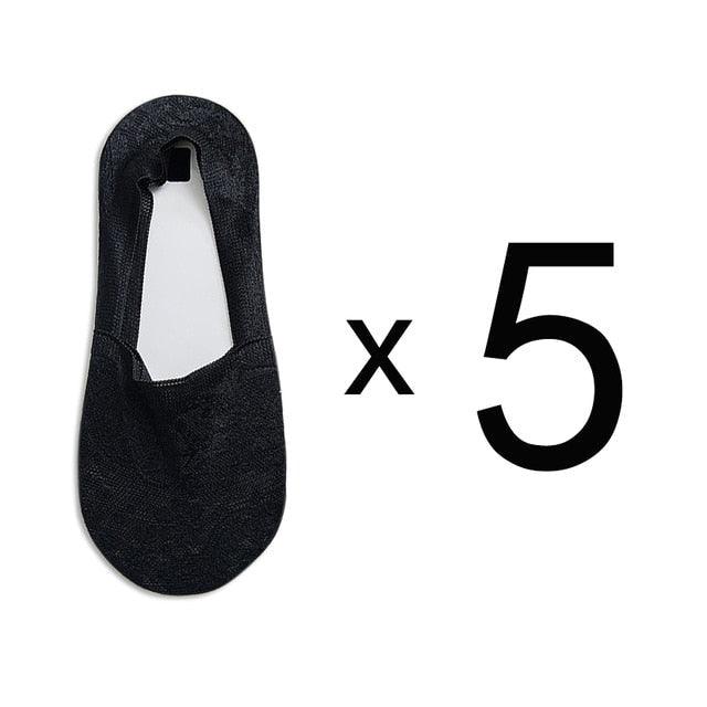 5 Pairs Fashion Women Girls Summer Socks 7 Color Style Lace Flower Short Sock Antiskid Invisible Ankle Socks For Women