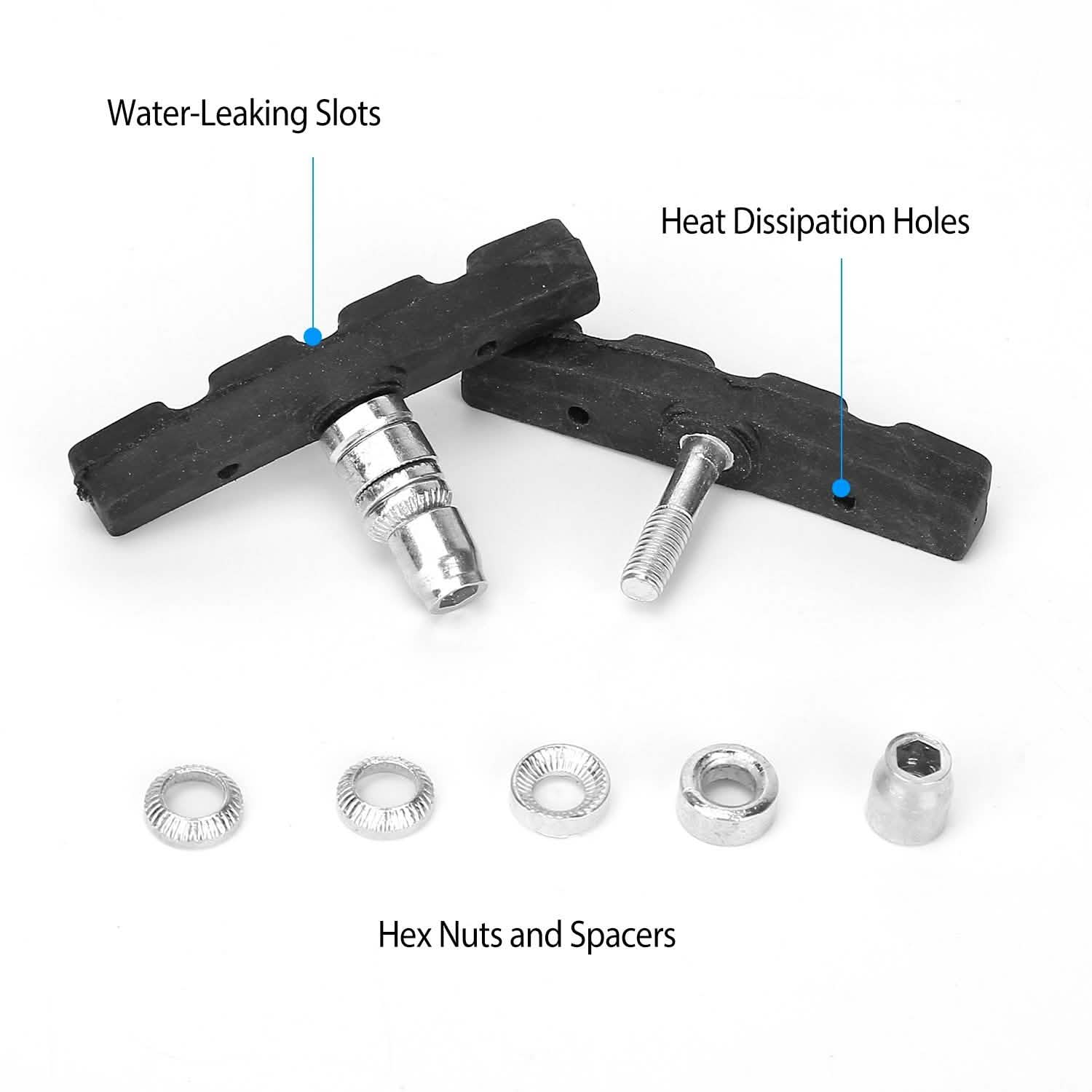 5-Pairs: V Bike Brake Pads