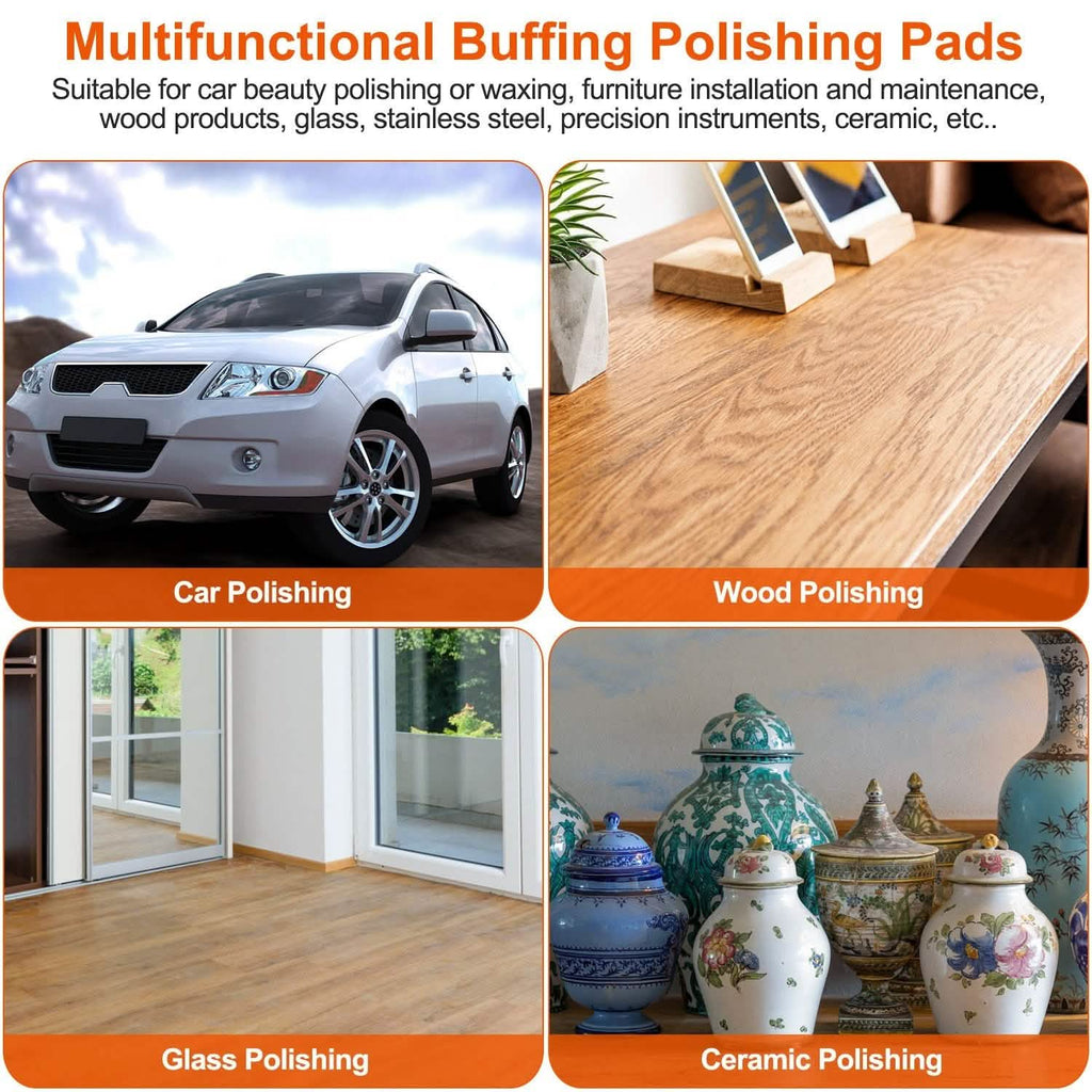5-Piece: 6" Buffing Polishing Pads