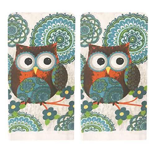 5-Piece: Assorted Kitchen Set: Towels, Potholder, Mitt