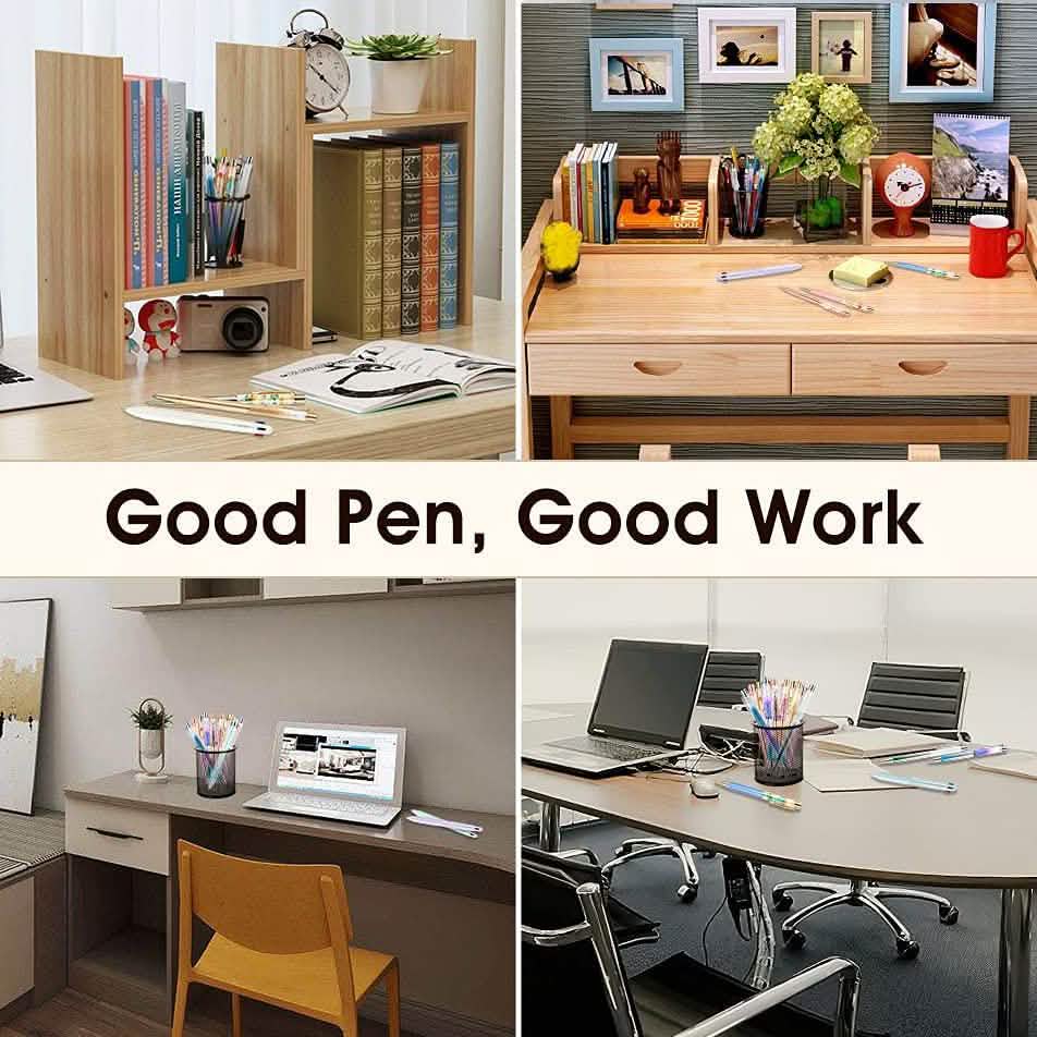 5-Piece: Bling Dynamic Liquid Ballpoint Pens