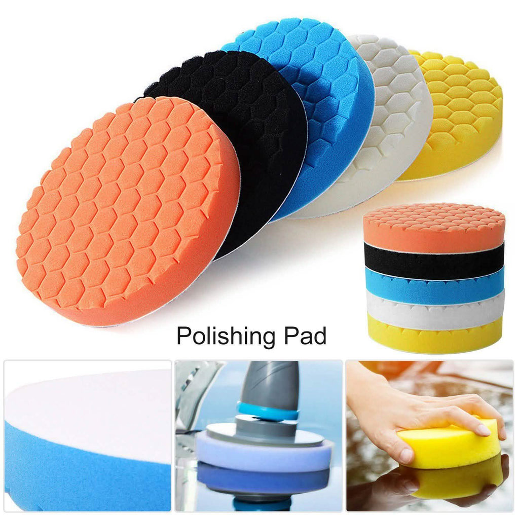 5-Piece: Car Polishing Sponge Pads