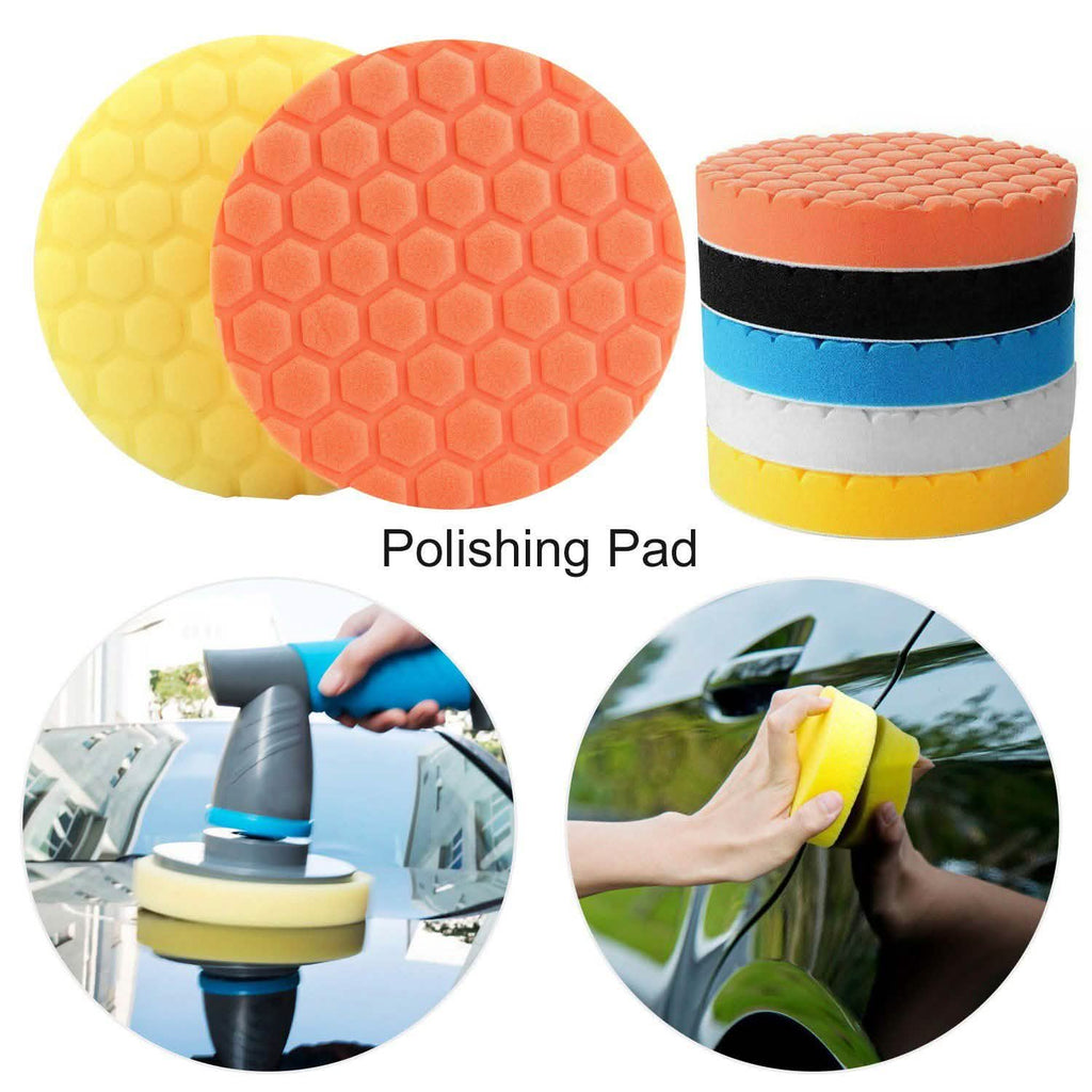 5-Piece: Car Polishing Sponge Pads