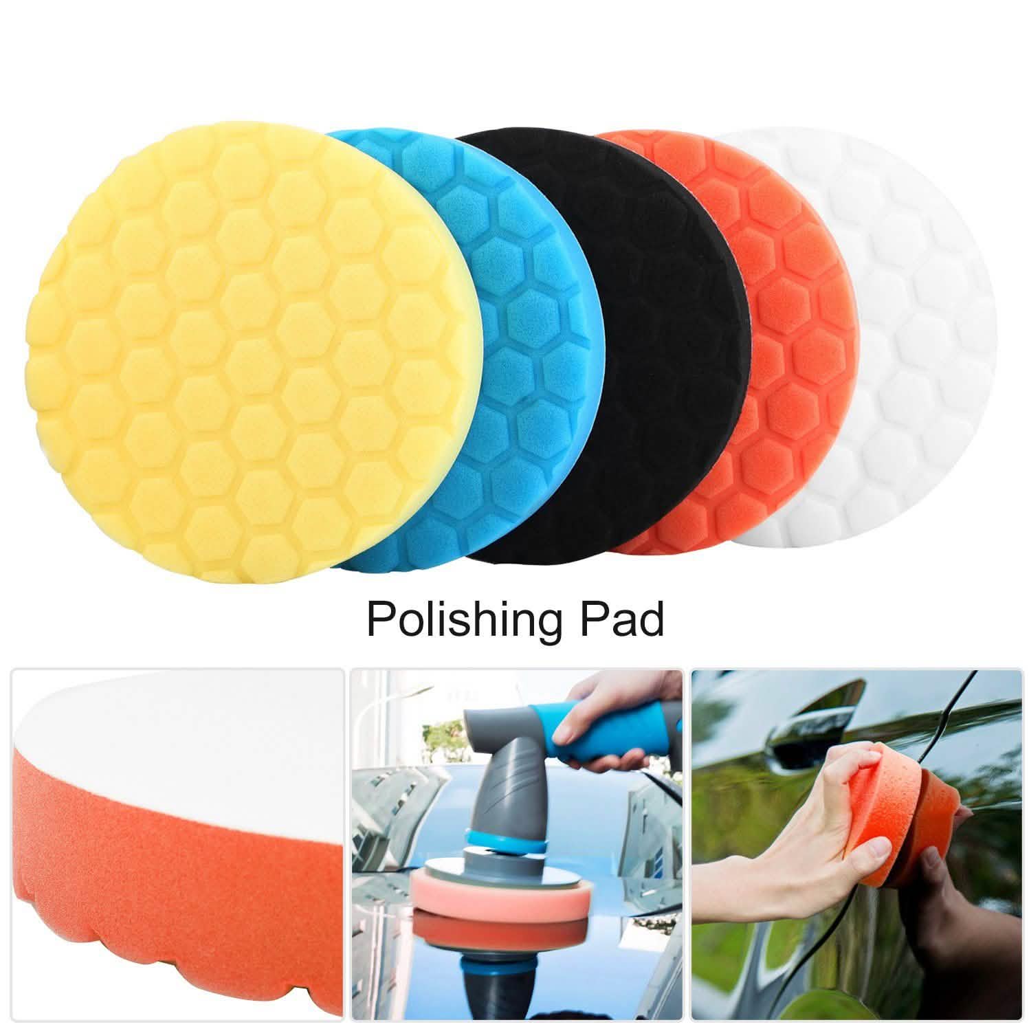 5-Piece: Car Polishing Sponge Pads