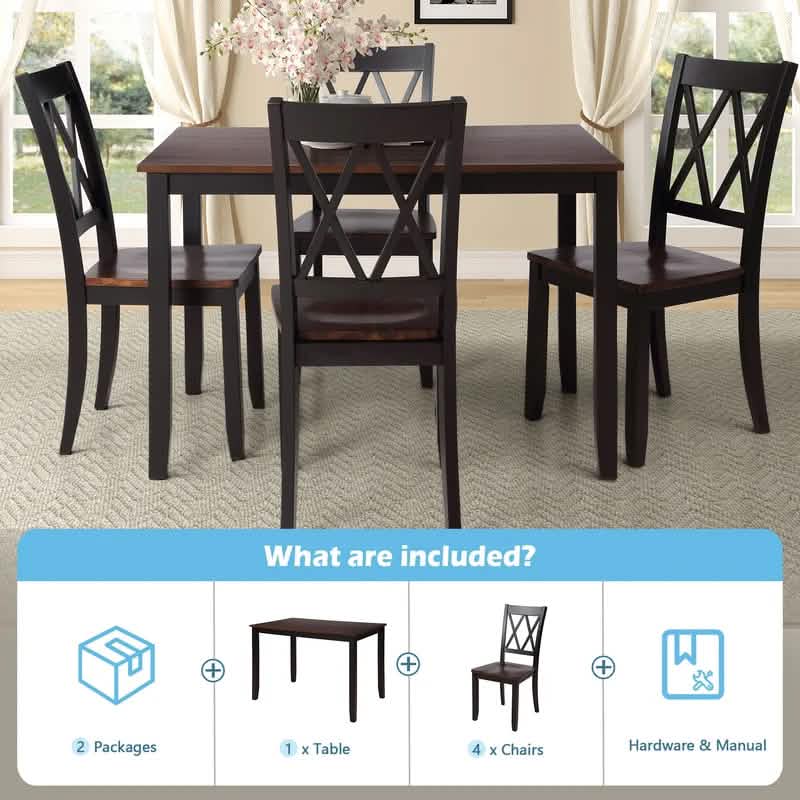 5-Piece: Dining Table Set