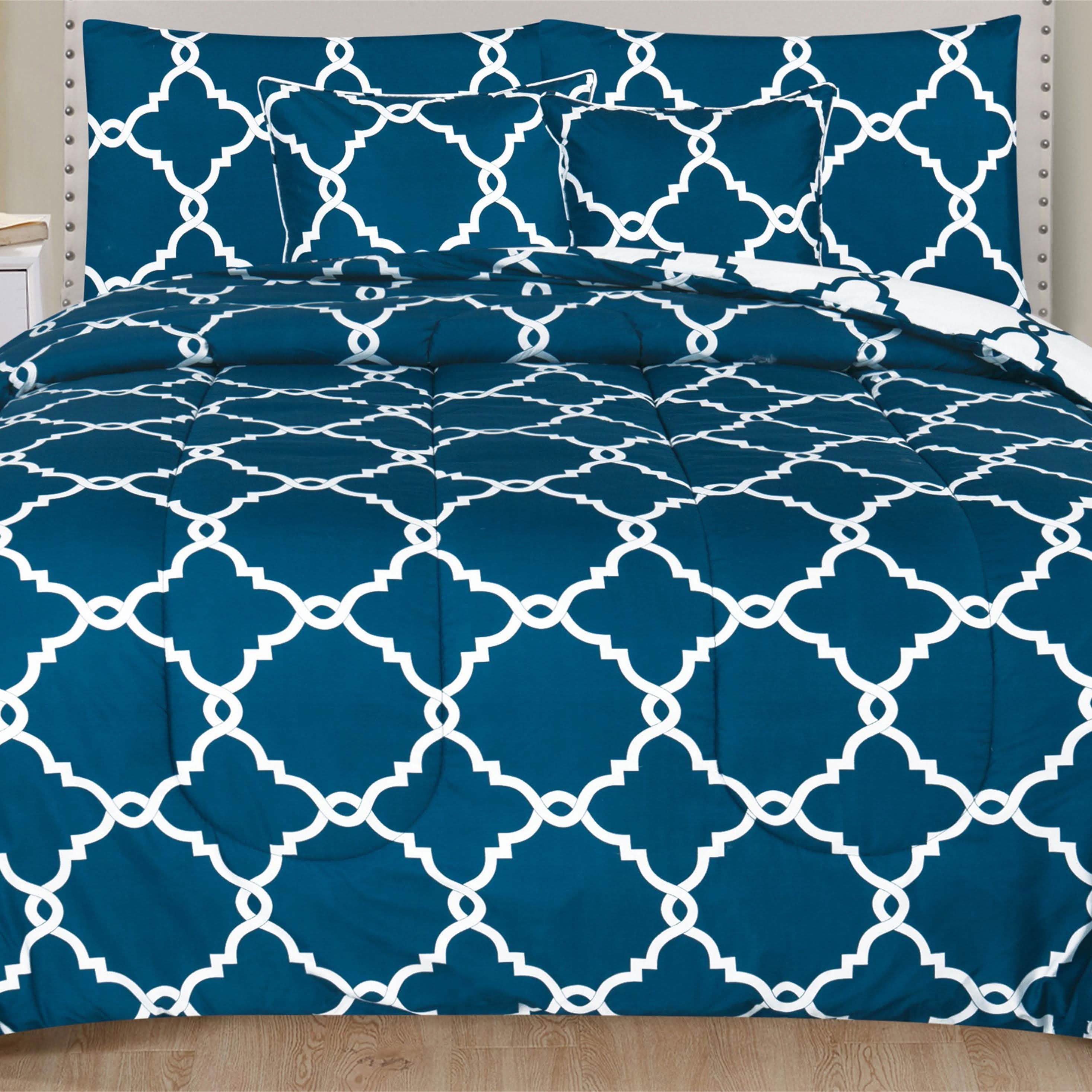 5-Piece: Reversible Comforter Set