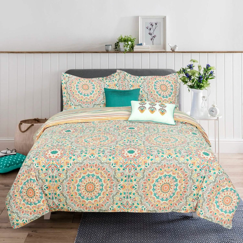 5-Piece: Sloane Street Cozumel Medallion Comforter Set