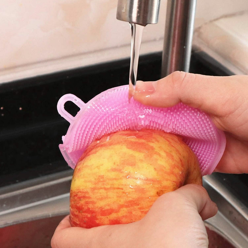 5-Pieces: Kitchen Cleaning Silicone Scrubber