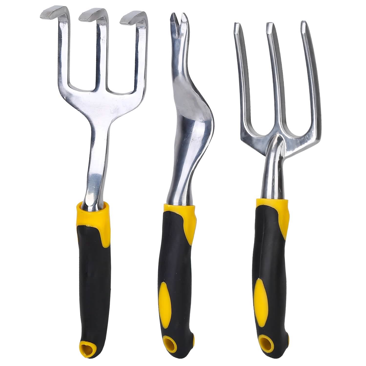 5-Pieces Set: Heavy Duty Garden Tool Set with Non-Slip Handle