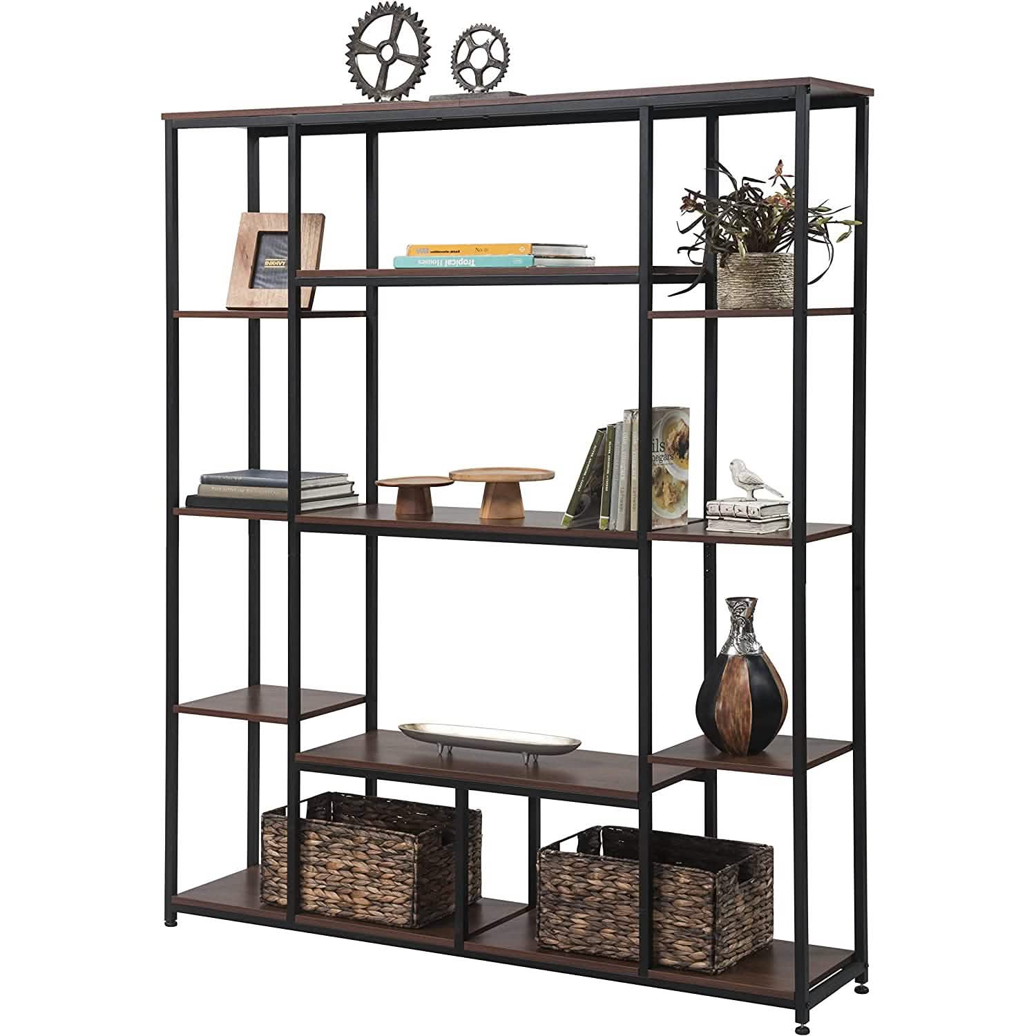 5-Tier Bookcase Bedroom Tall Bookshelf