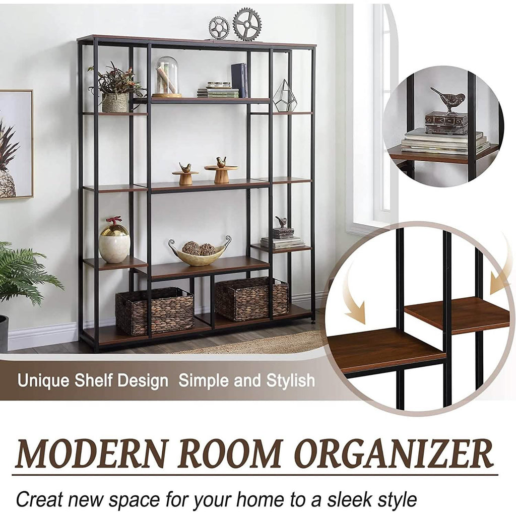 5-Tier Bookcase Bedroom Tall Bookshelf