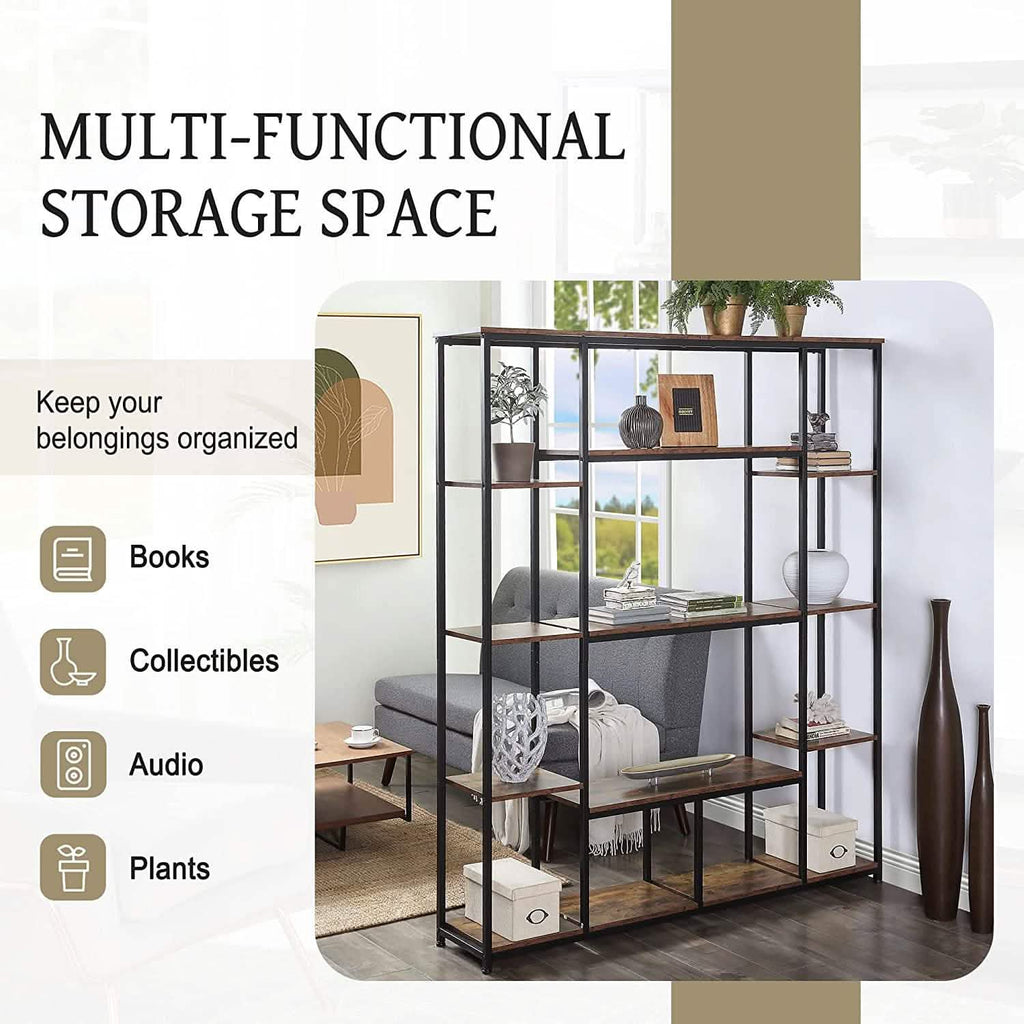 5-Tier Bookcase Bedroom Tall Bookshelf