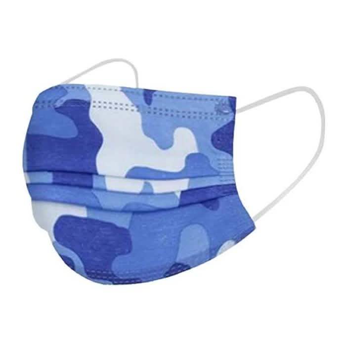 50-Pack: Camo Disposable Non-Medical 3-Ply Face Mask